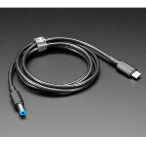 USB Type C 3.1 PD 케이블 - 15V 5A (USB Type C 3.1 PD to 5.5mm Barrel Jack Cable - 15V 5A Output - 1.2m long with E-Mark)