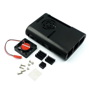 라즈베리 파이 ABS 케이스 -팬, 방열판, 파이 4B용 (Pi Box ABS case with Fan, Heat Sink -Pi 4B)