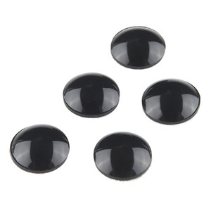 실리콘 범퍼 - 소형, 검정 (8x2mm, 5개)(Silicone Bumpers - Small, Black (8x2mm, 5 pack))