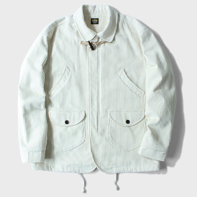 CORDUROY TOGGLE 4POCKET JACKET [Snow White]