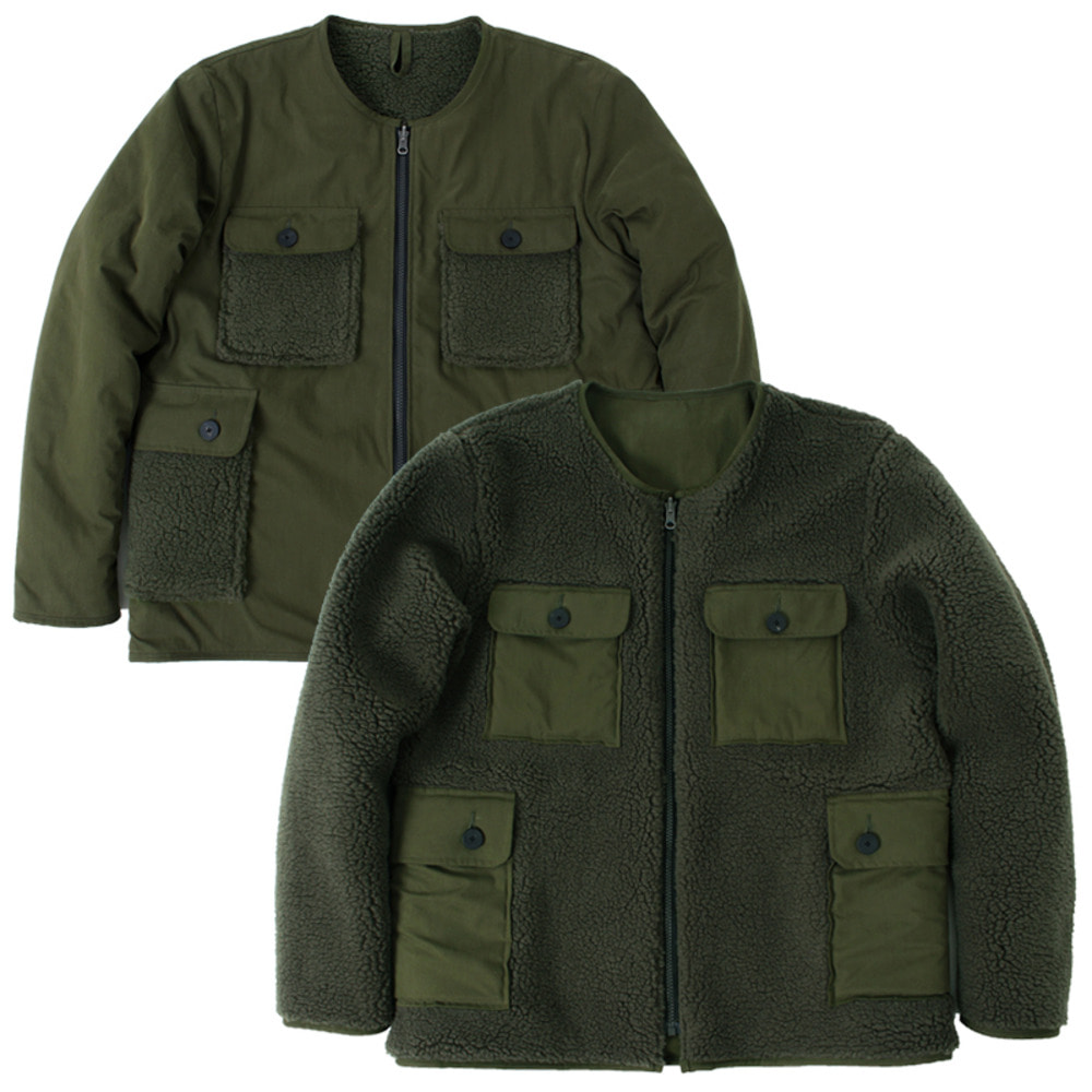 ENGINEER REVERSIBLE JUMPER [Khaki]