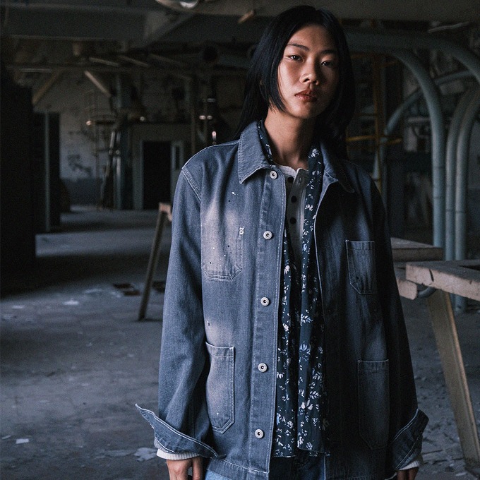 FIVE -POCKET CHORE JACKET [Bleach Grey]