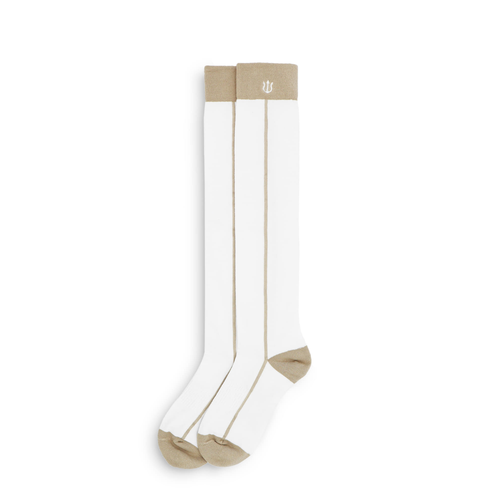 VGH2SC903W : VERUTUM Line Point Knee SocksㅣWomen&#039;sㅣBeige