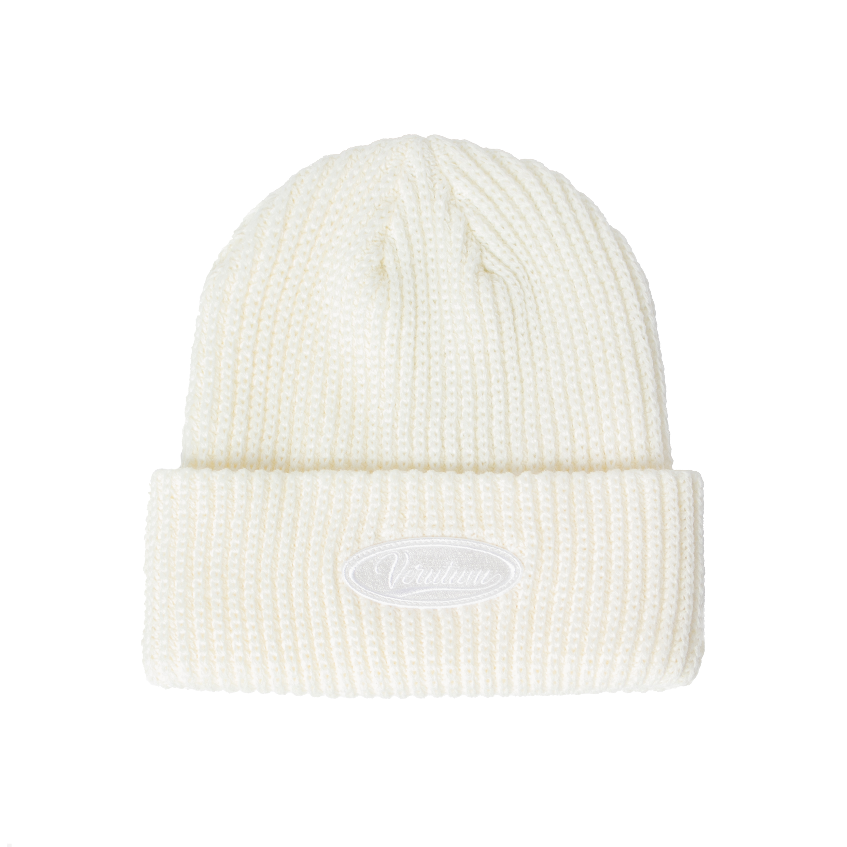 HW-BN176 : Wave Logo Wapen Beanie│Ivory