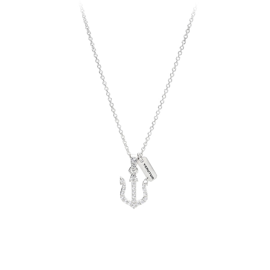 TN011 : Trident Crystal Necklace