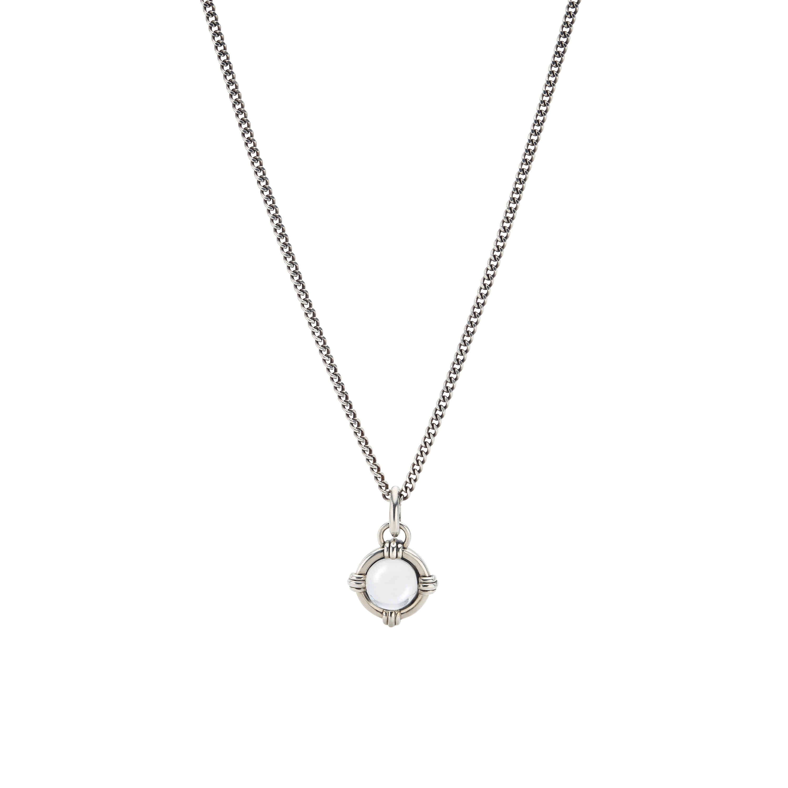 VQN00221 : V Quartz Round Necklace