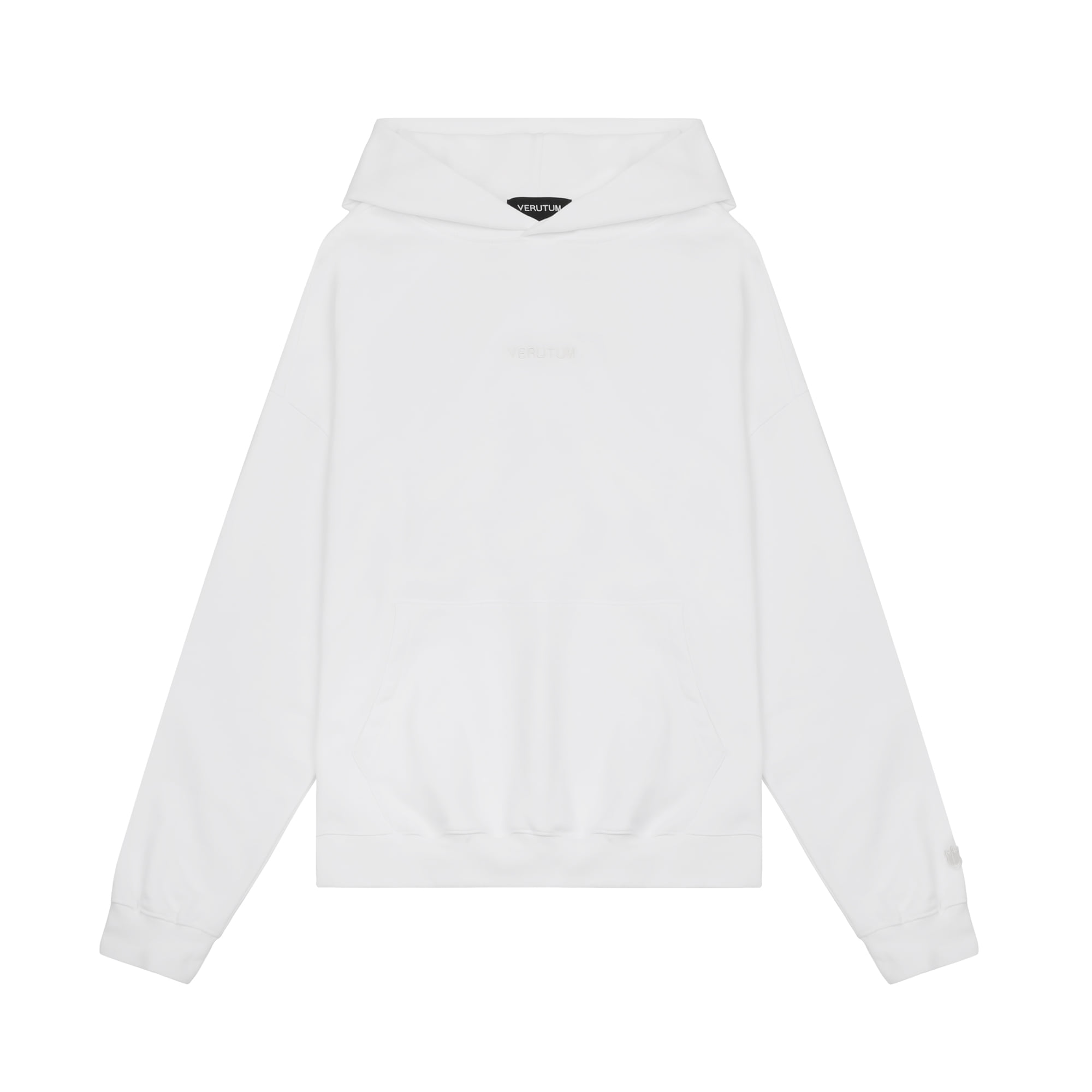 RTW-HD115 : &quot;VERUTUM&quot; Mid Logo Hoodie│White