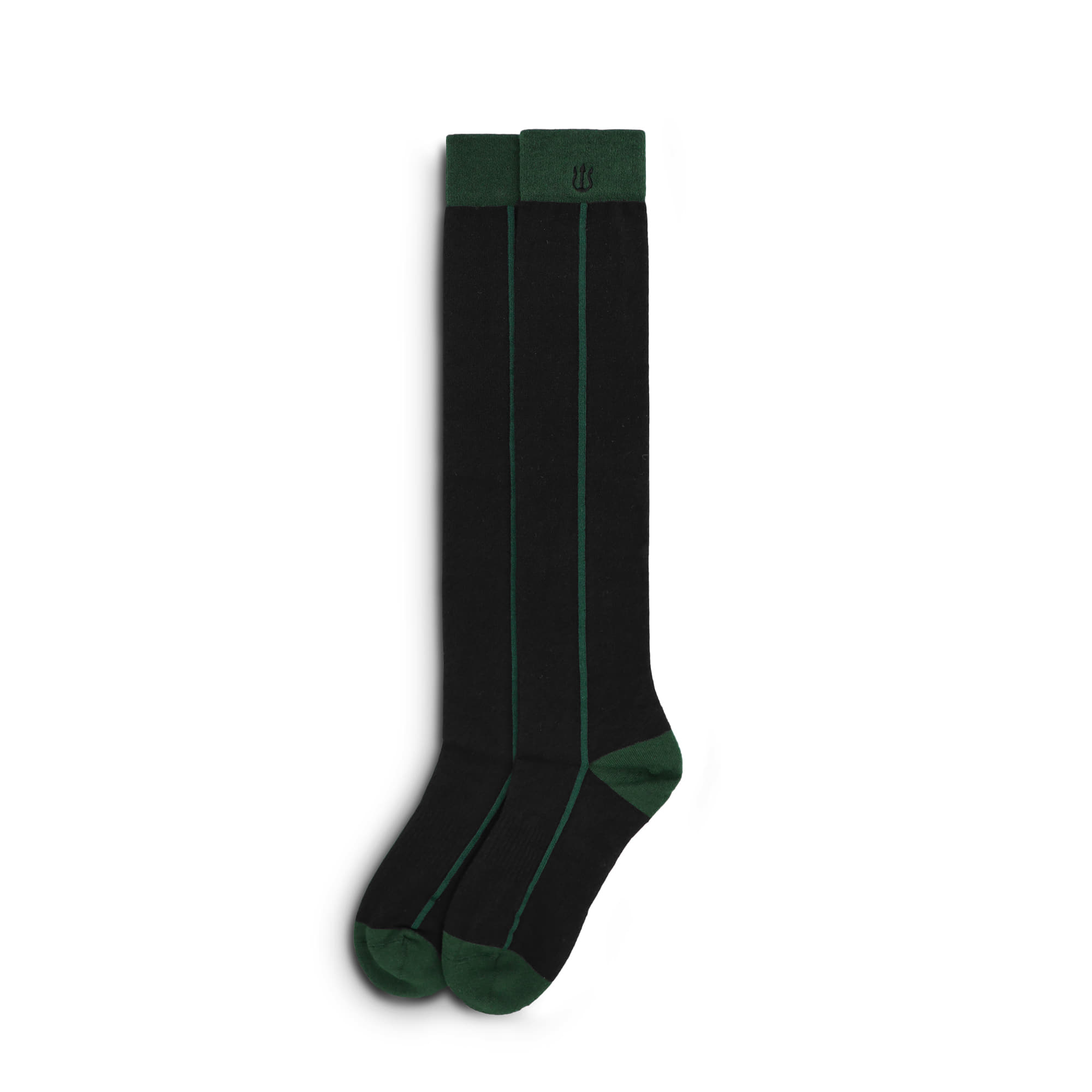 VGH2SC903W : VERUTUM Line Point Knee SocksㅣWomen&#039;sㅣBlack