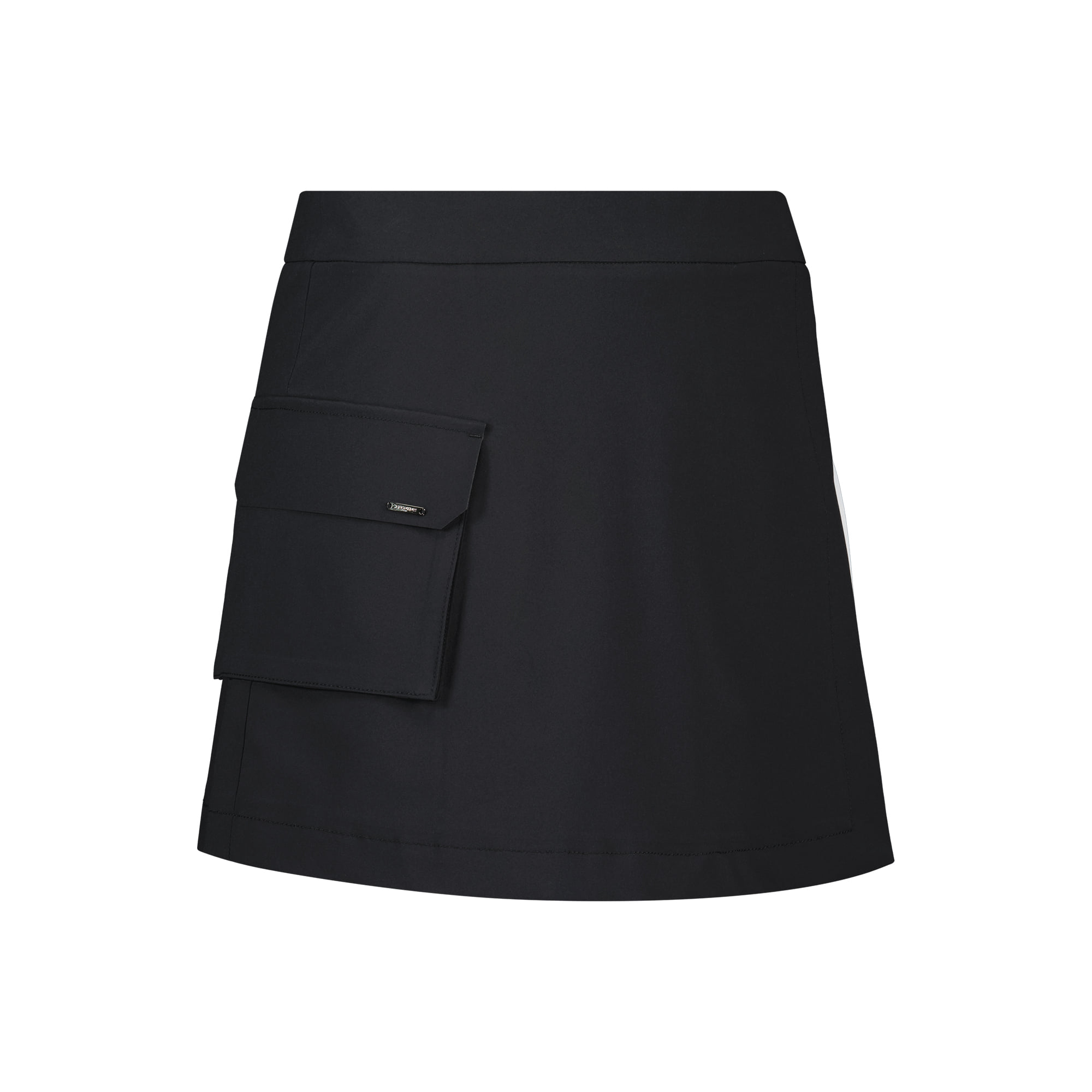 RTW-GSK008W : Pleats Color Combi SkirtsㅣWomen&#039;sㅣBlack