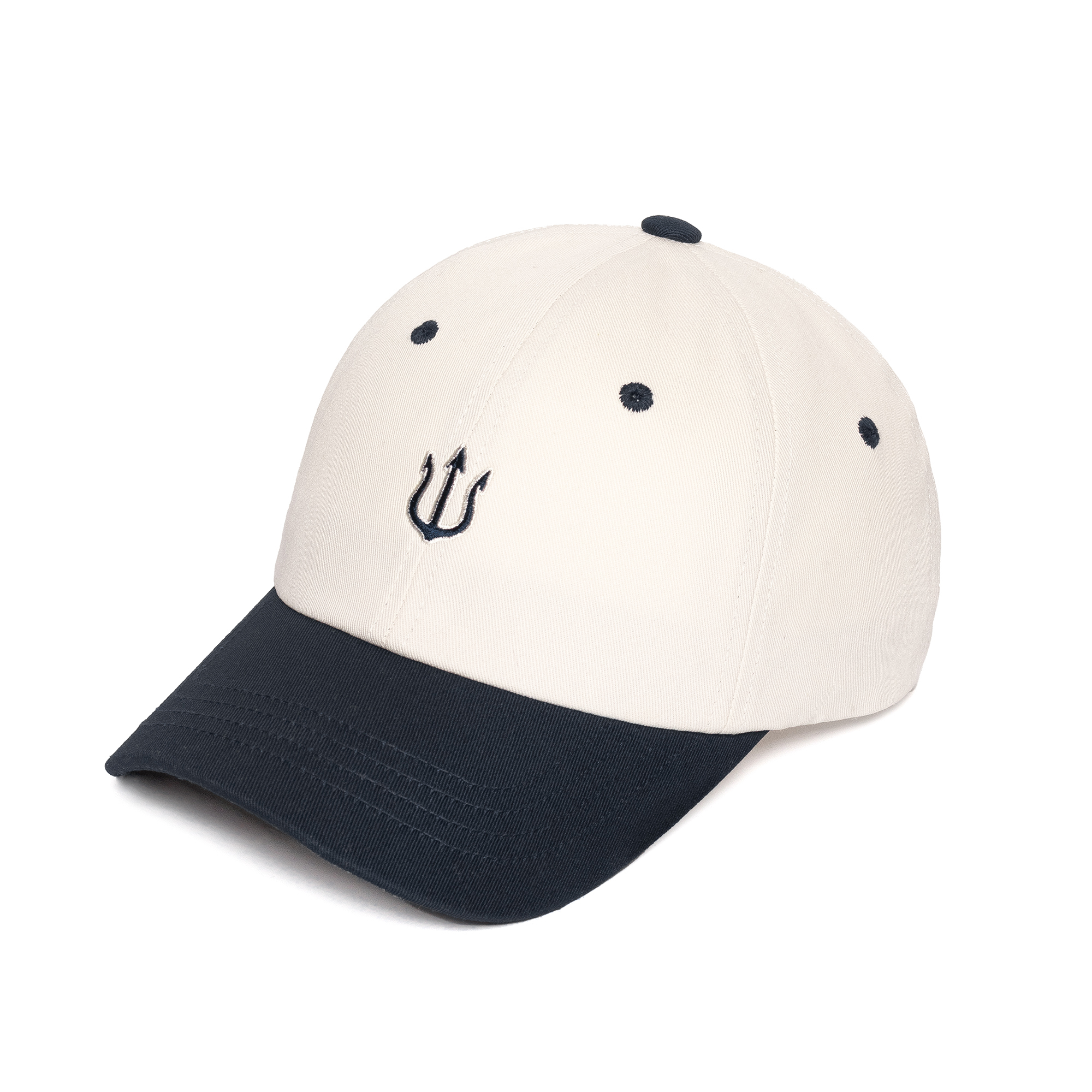 HW-BC183 : Two Tone Trident CapㅣIVORY+NAVY