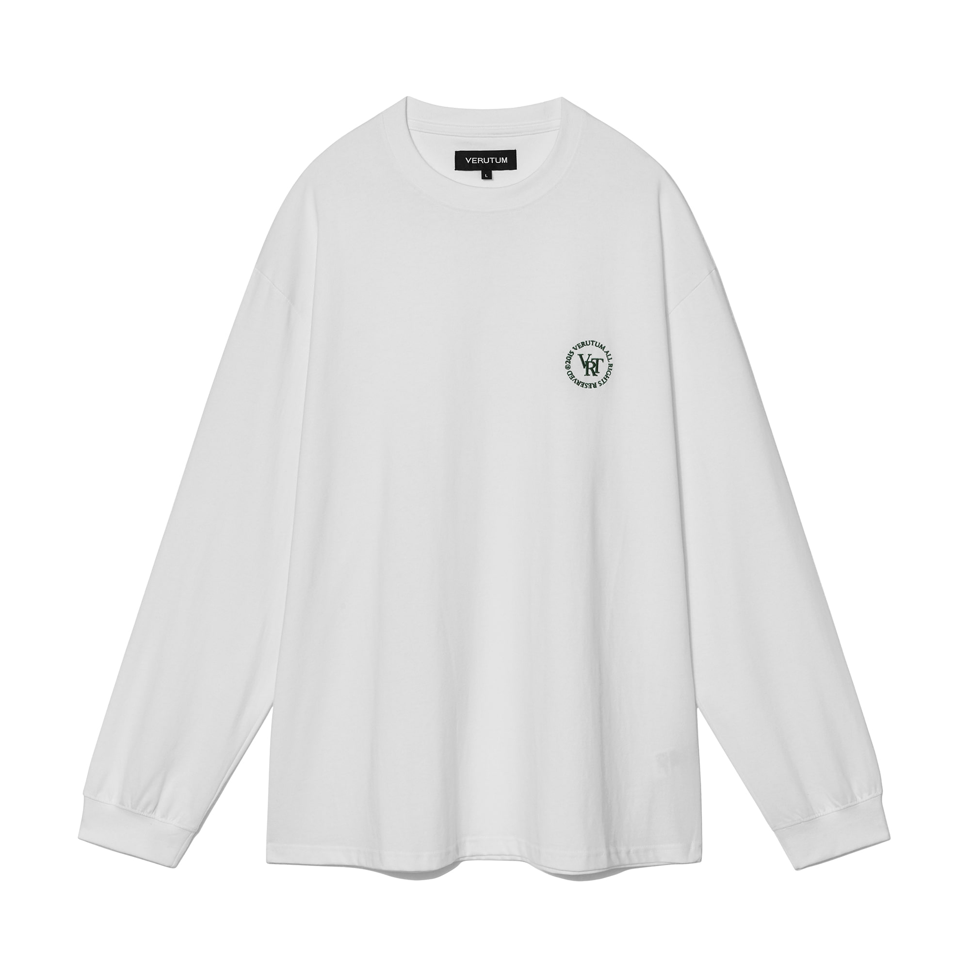 RTW-TS151 : VRT Circle Logo Long Sleeve T-ShirtsㅣMen&#039;sㅣWhite