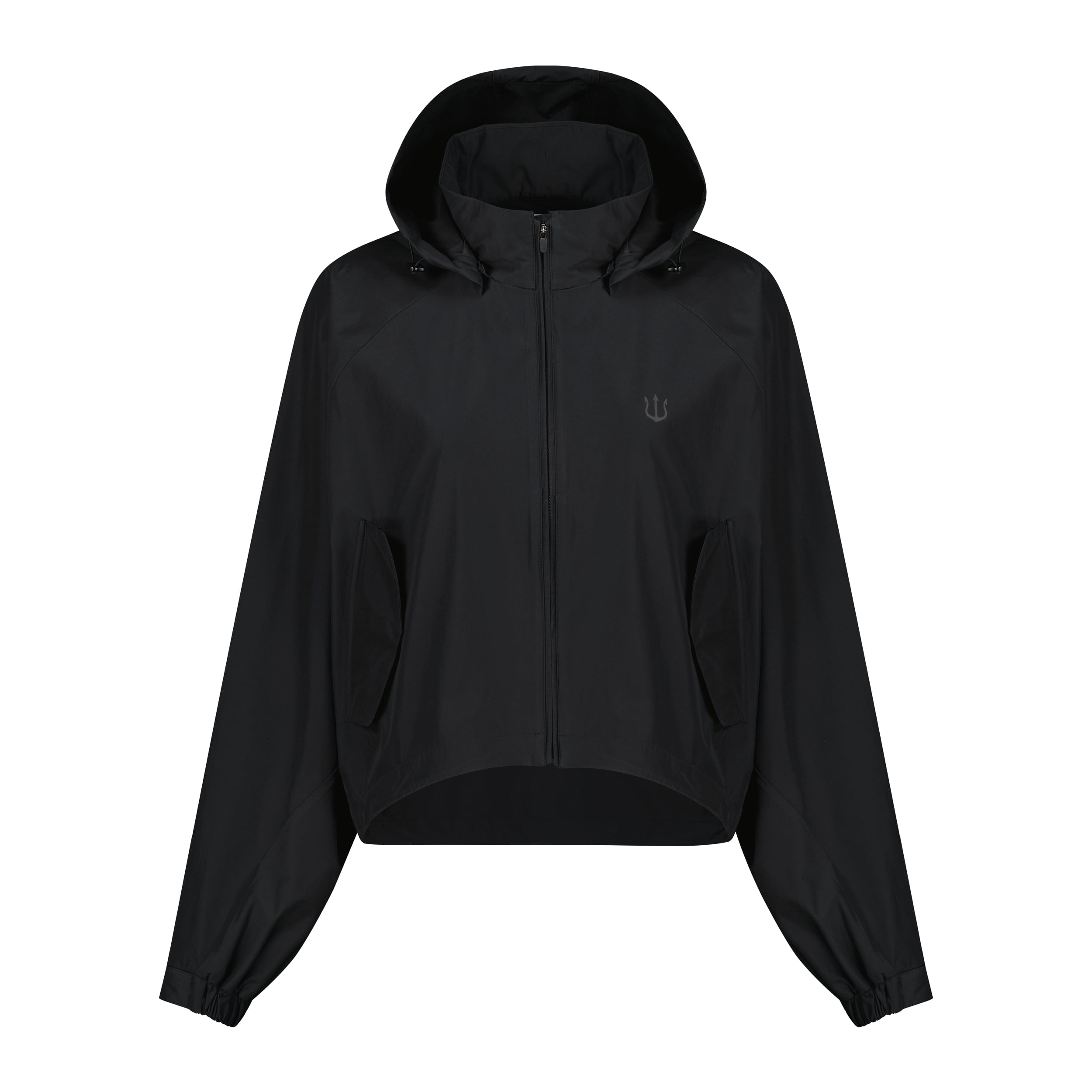 VGH4JP206W : Oversized Crop WindbreakerㅣWomen&#039;sㅣBlack