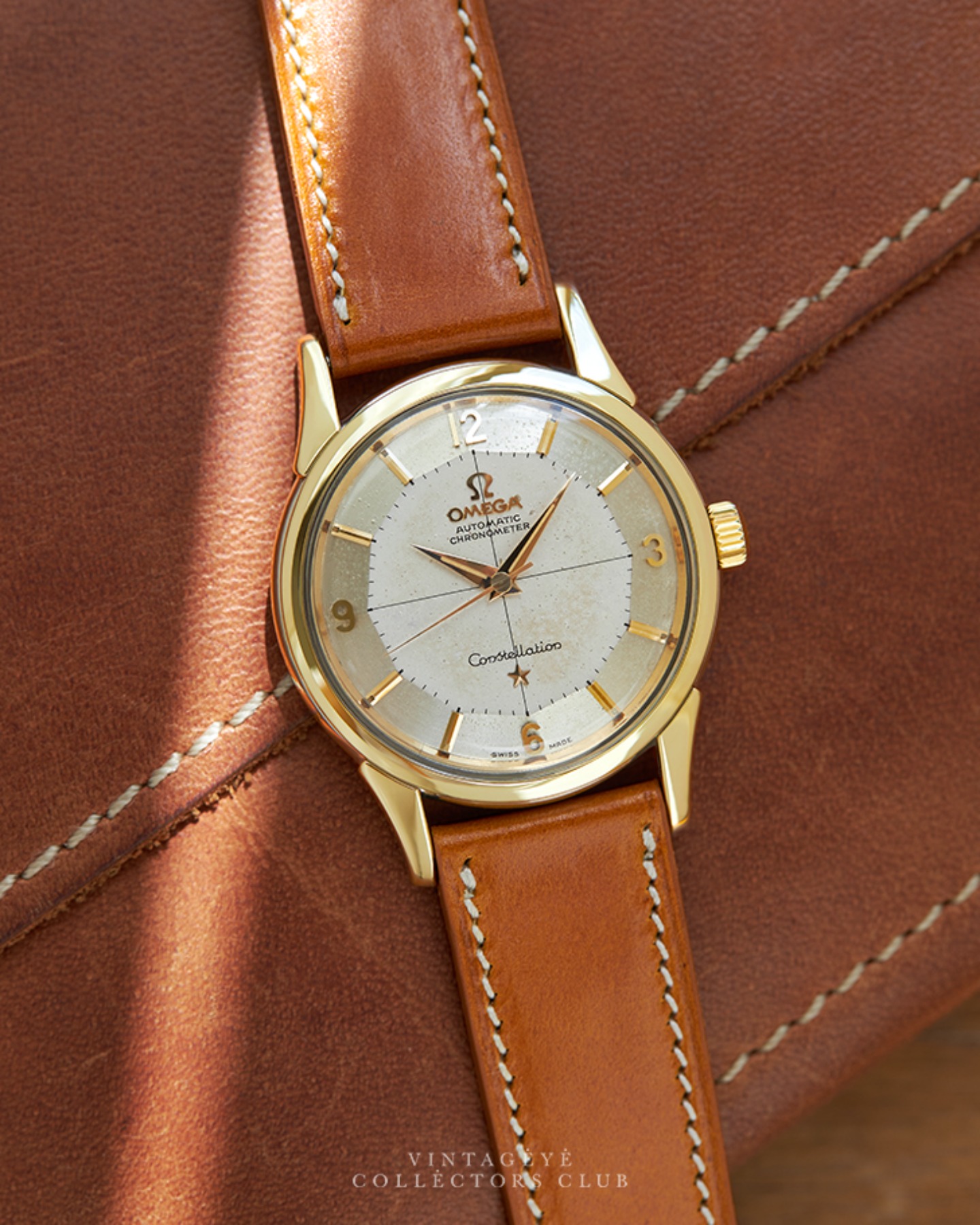 OMEGA@ 1961 Constellation Piepan Gold-cap M5095