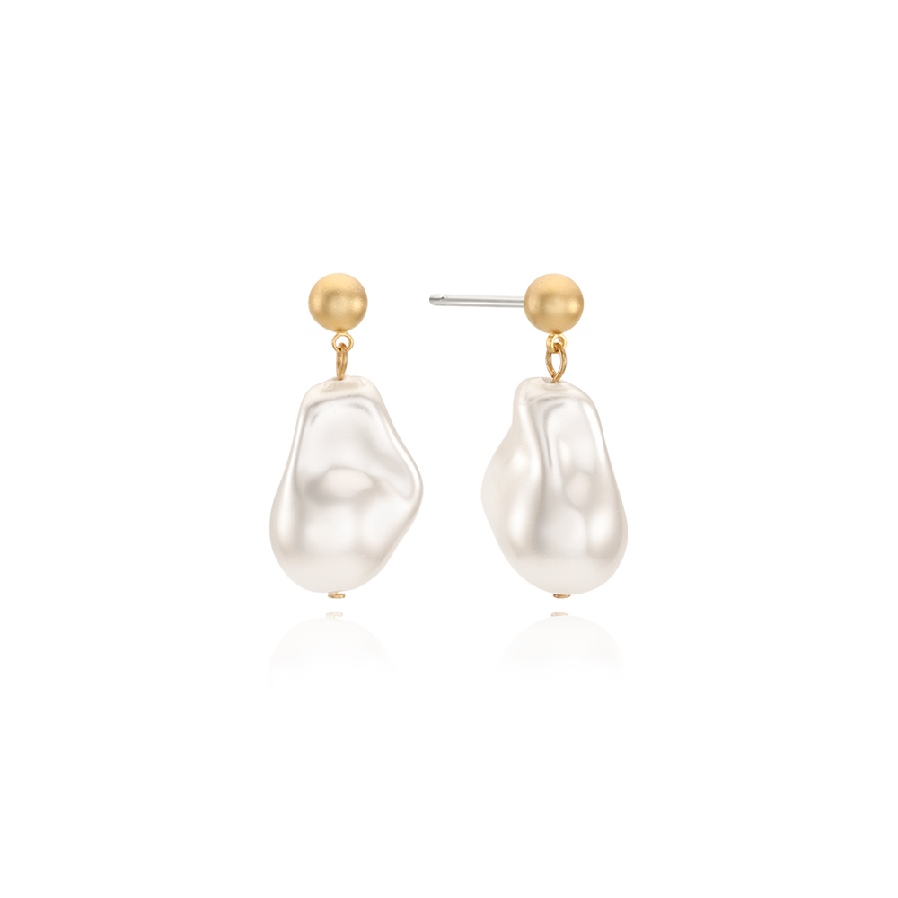 Baroque Pearl Matte Earrings_VH239OEA001B