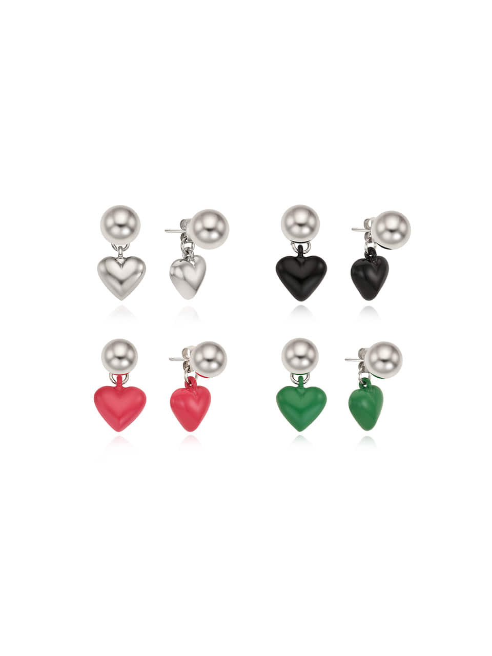 3-Way Heart Ball Earrings_VH2313EA003B