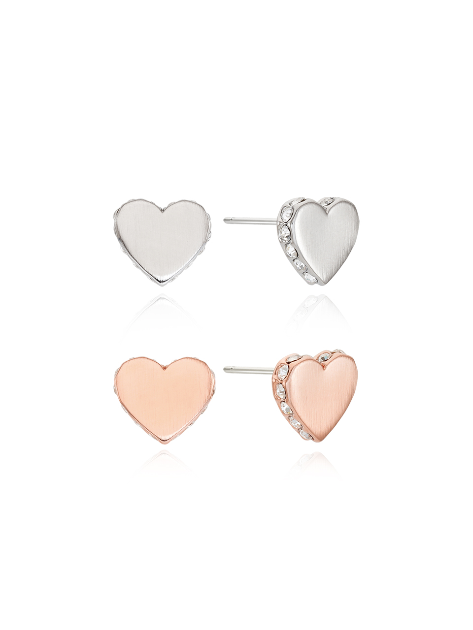 Side Edge Heart Earrings_VH2412EA002M