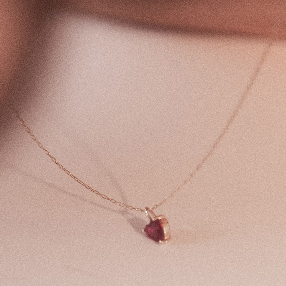 [14K Gold]Heart Stone Pendant_VH22N4PE501M
