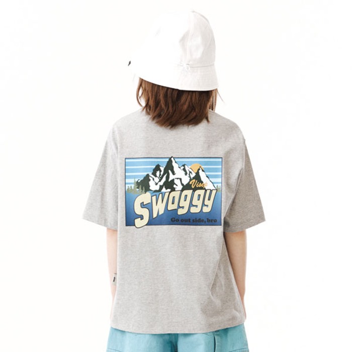 [2차 입고완료] 썬샤인 하프 티셔츠 멜란지그레이