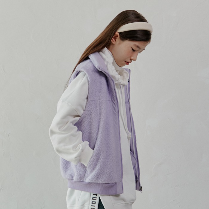 [핫딜]Fluto Fleece Vest (lilac)