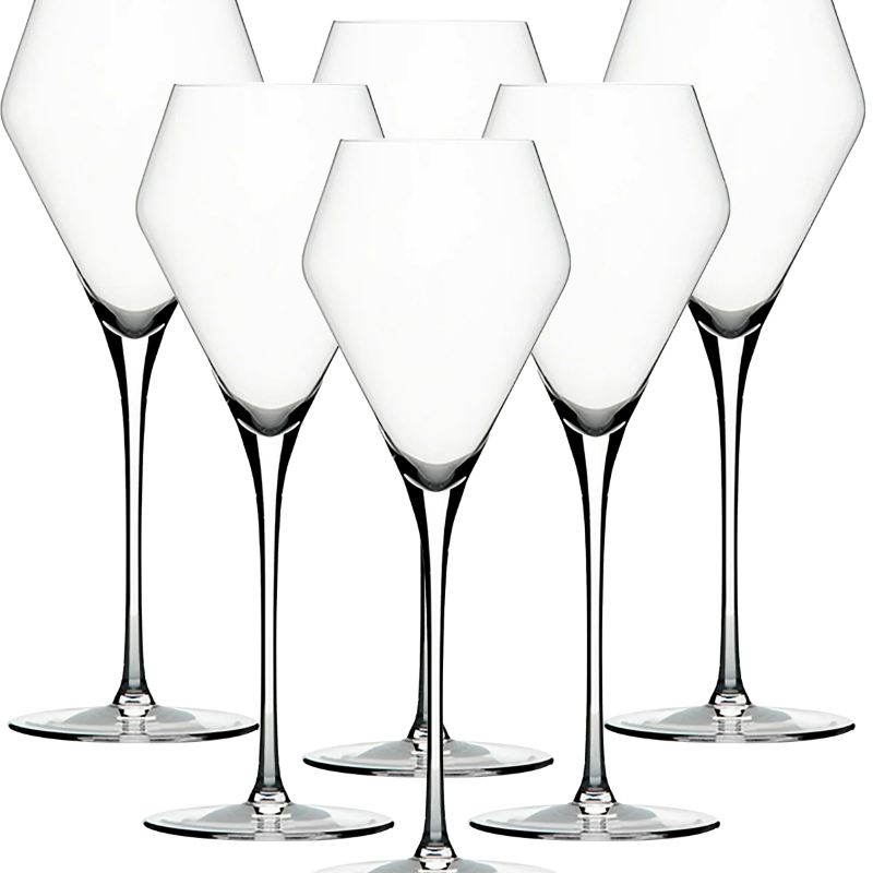 Josephinenhütte® JOSEPHINE N° 4 Champagne Glasses [THE GLASS FOR CONNOISSEURS] – handcrafted & mouth-blown – set of 2 for champagne– functional design for intense aroma