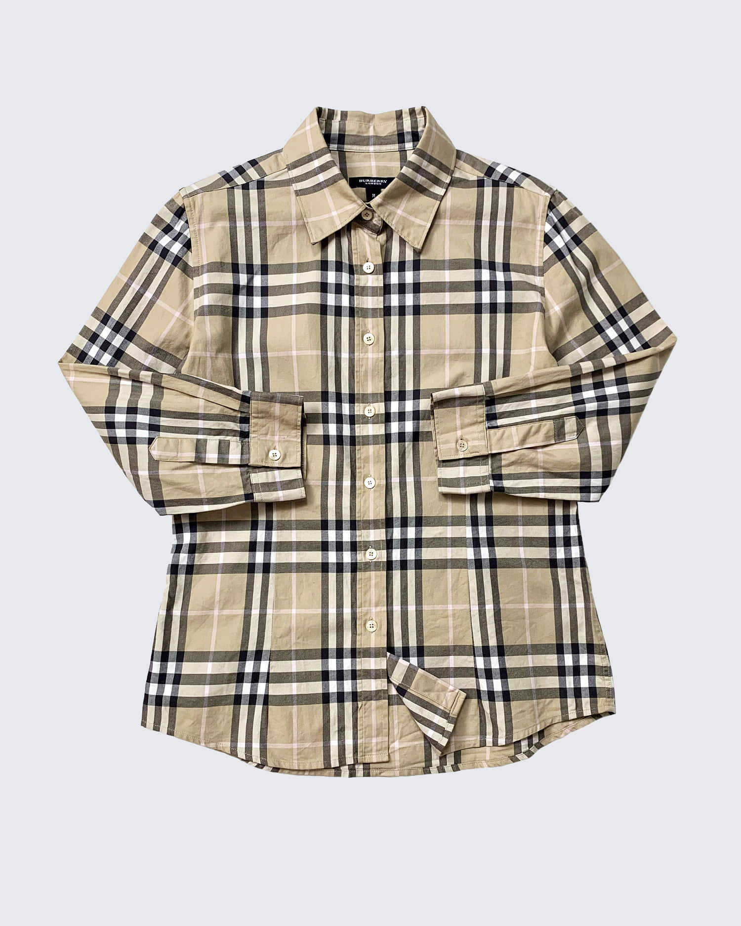 CHECKED COTTON SHIRT (M)