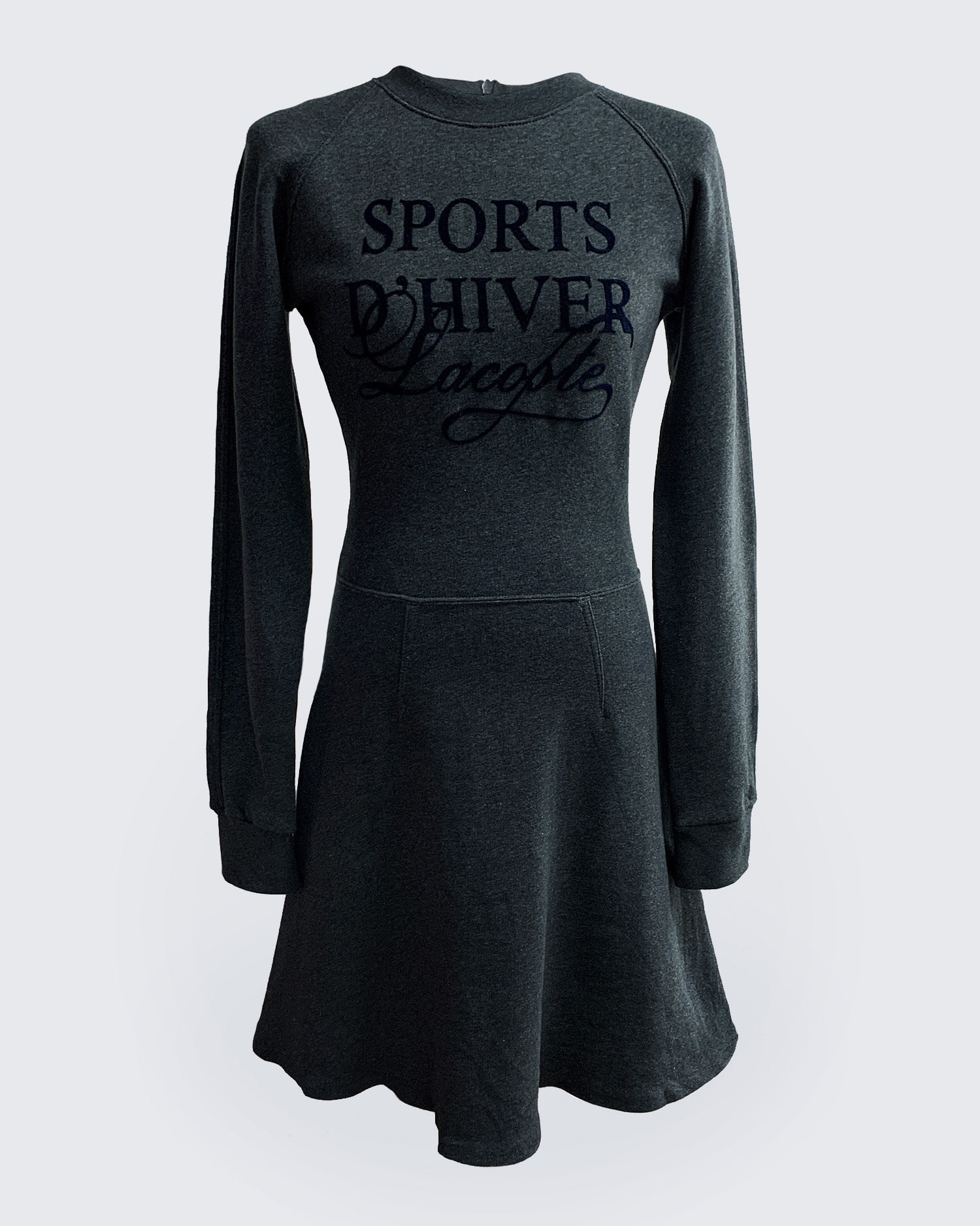 LETTERING FLEECE SWEATSHIRT DRESS (44-55)