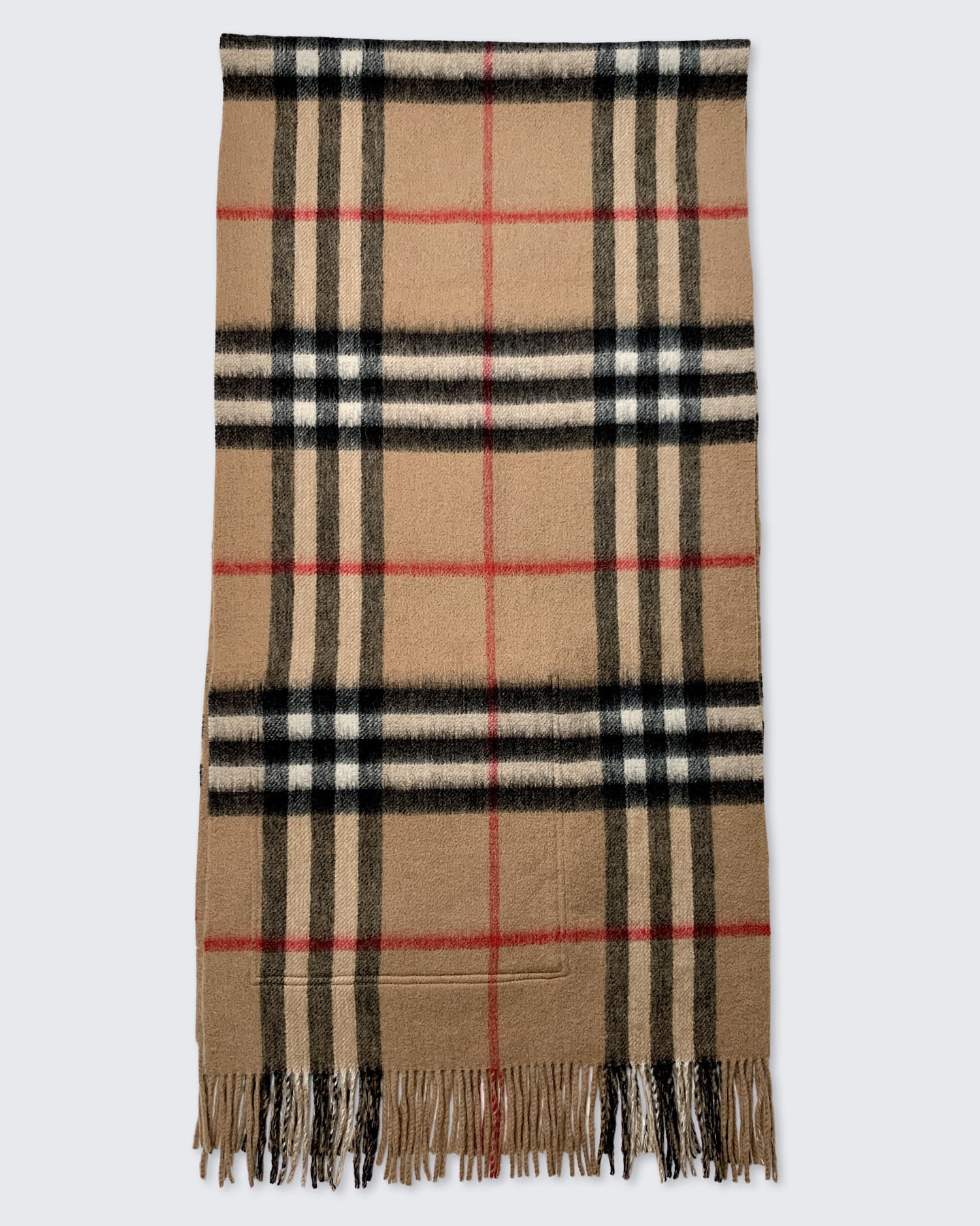 CLASSIC CHECK CASHMERE CAPE SCARF