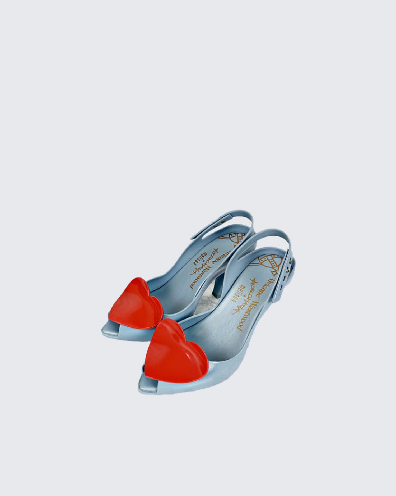 SLING BACK  QUEEN HEART JELLY SHOES (240)