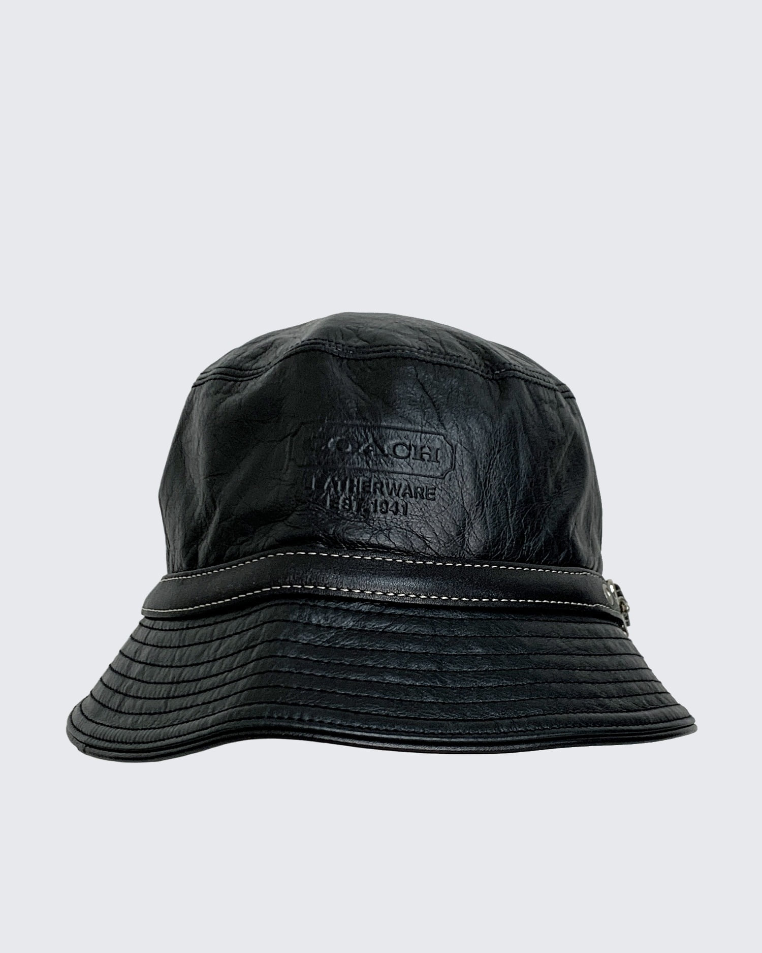 LEATHER BELT BUCKET HAT (OS)