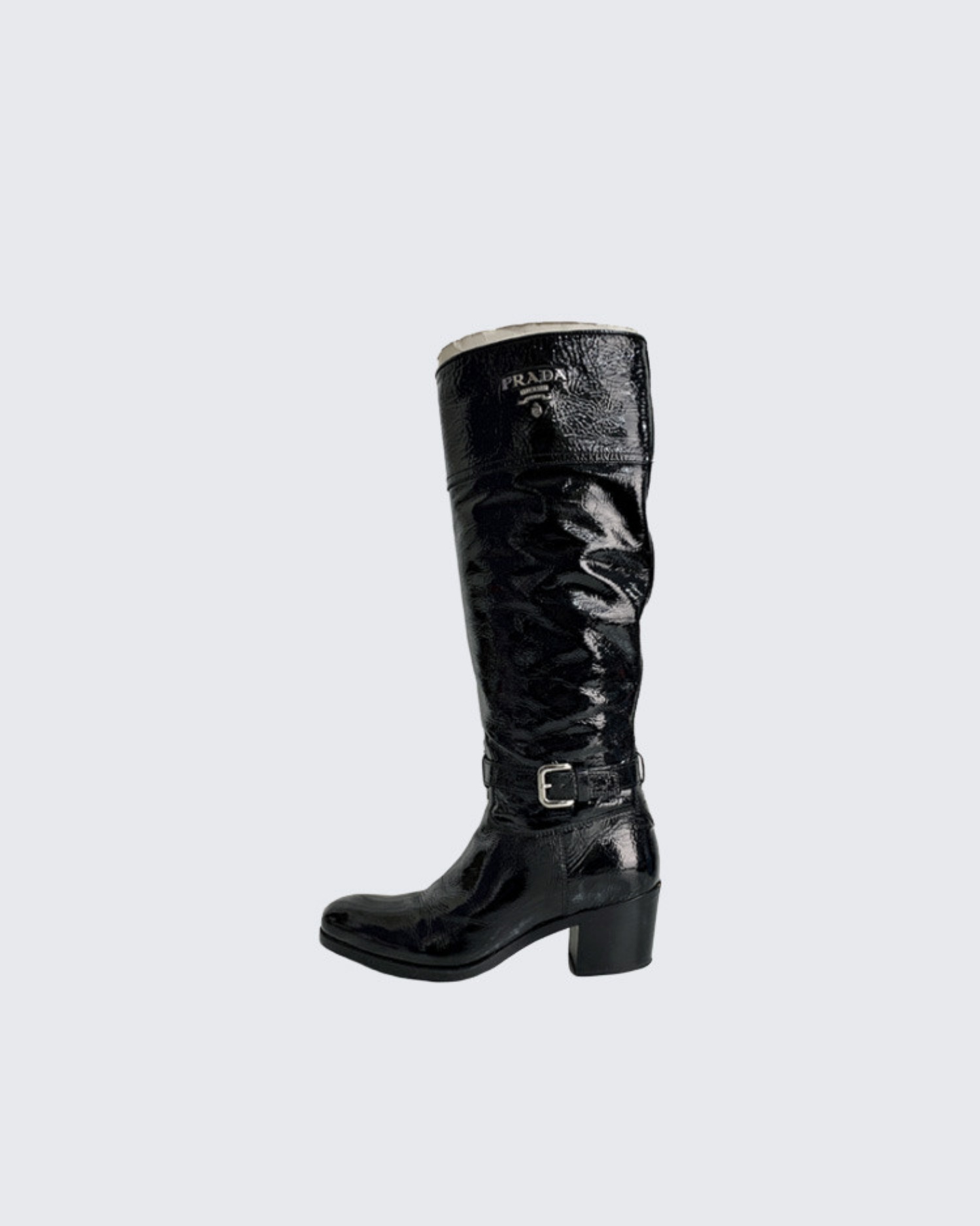 PATENT LEATHER OVER THE KNEE BOOTS (220)