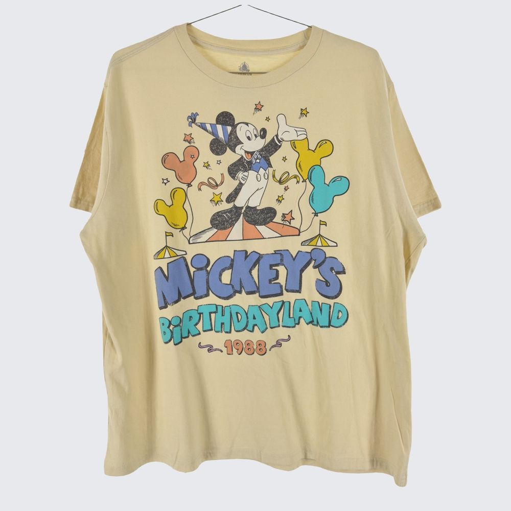 [디즈니] 코튼 미키마우스 프린팅 반팔 티셔츠 (남성 110)