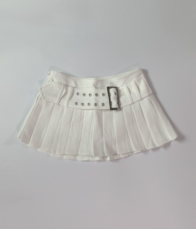【suzen】Derena Belt Pleats Skirt SUZEN :: 스젠
