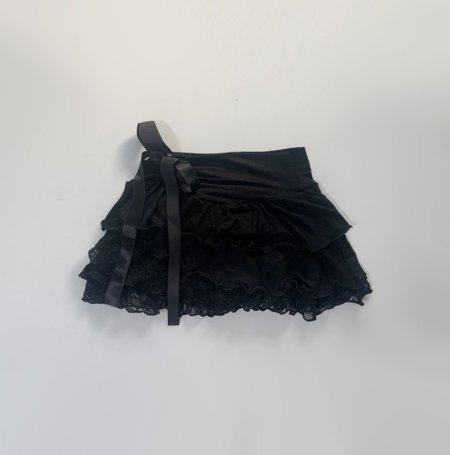 【suzen】Guener Ribbon Laced Skirt SUZEN :: 스젠
