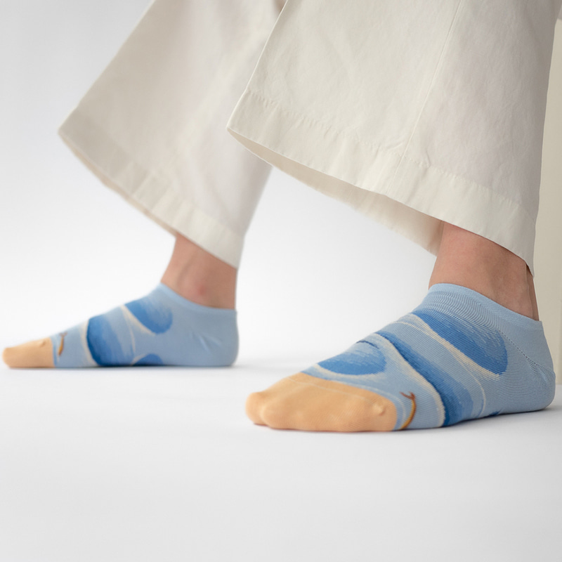 LEMAR [Lemar] Bonne Maison_Ankle sock Sea Sky_MN111 BONNE MAISON