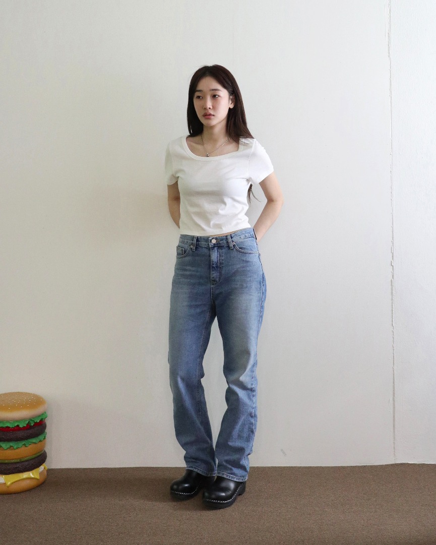 Aqua denim pants(2nd restock)