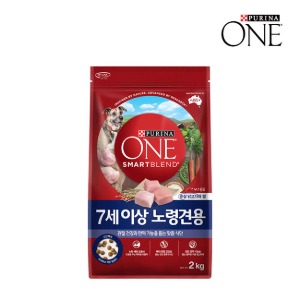 퓨리나 원 강아지사료 7세 이상 노령견용 순살닭고기 2KG