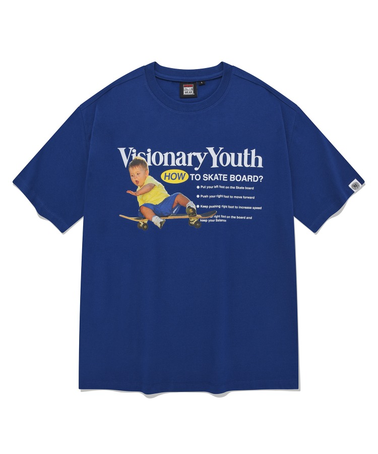 VSW Skateboarder T-Shirts Royal Blue