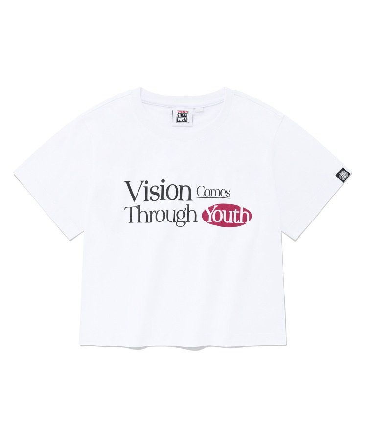 VSW Crop Youth T-Shirts White