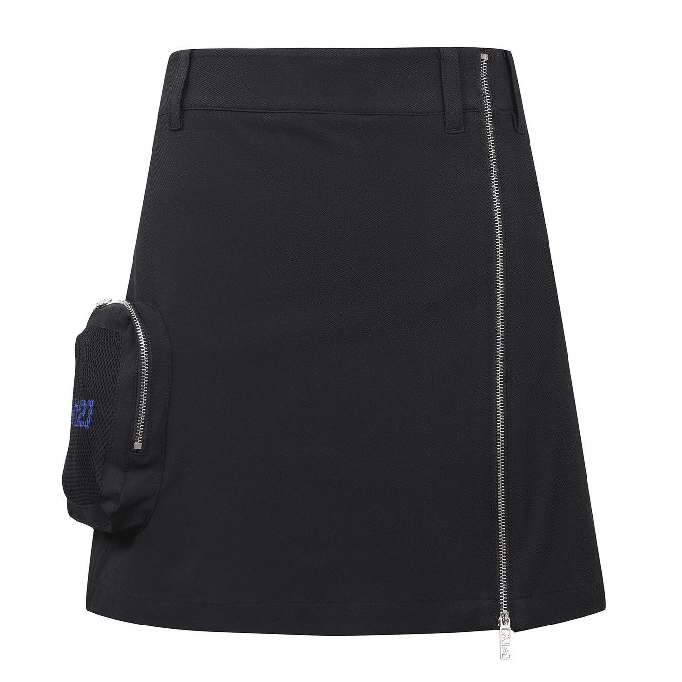 WOMEN MESH OUTPOCKET SKIRT_BK