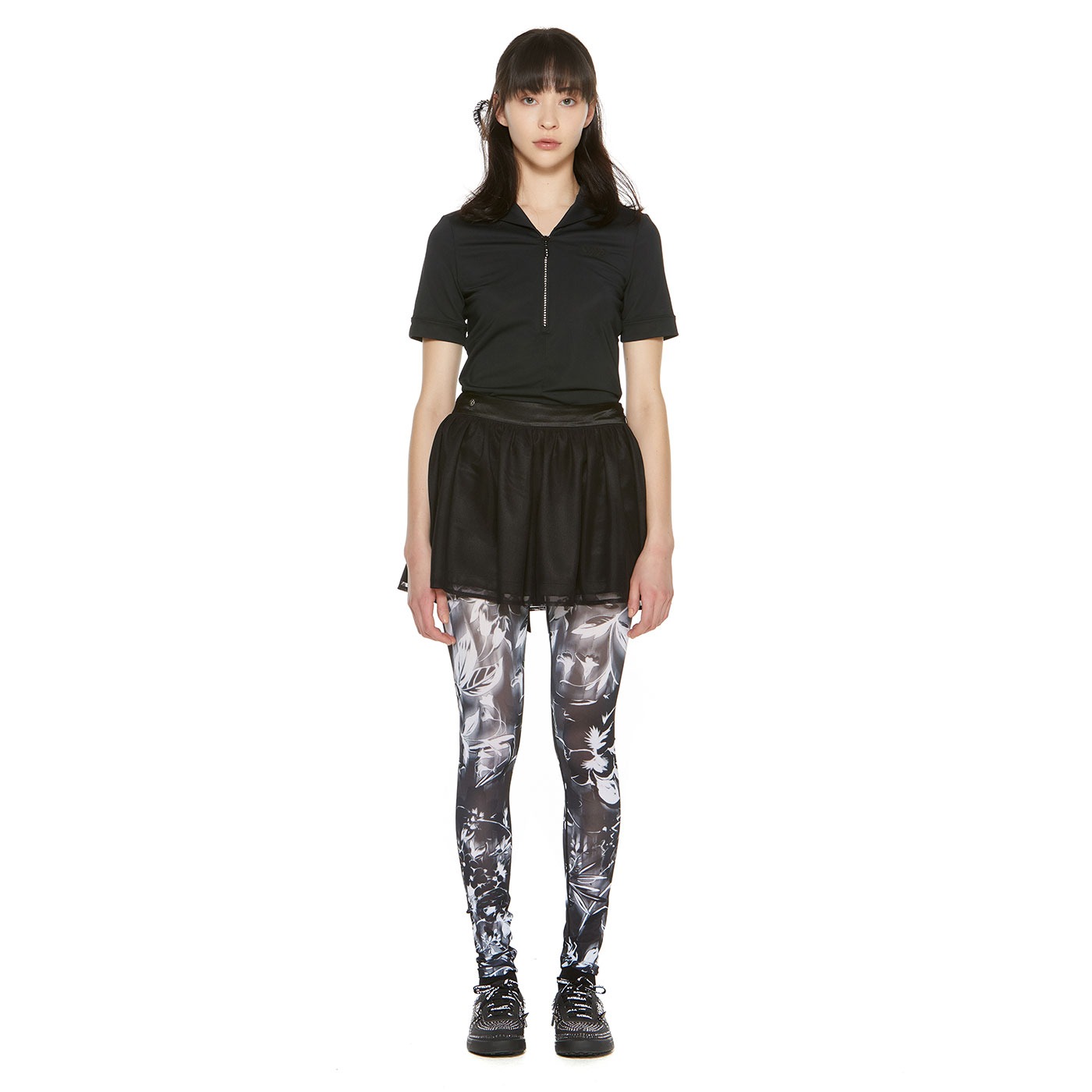 PSYCHIC GARDEN MESH TIGHTS_BK