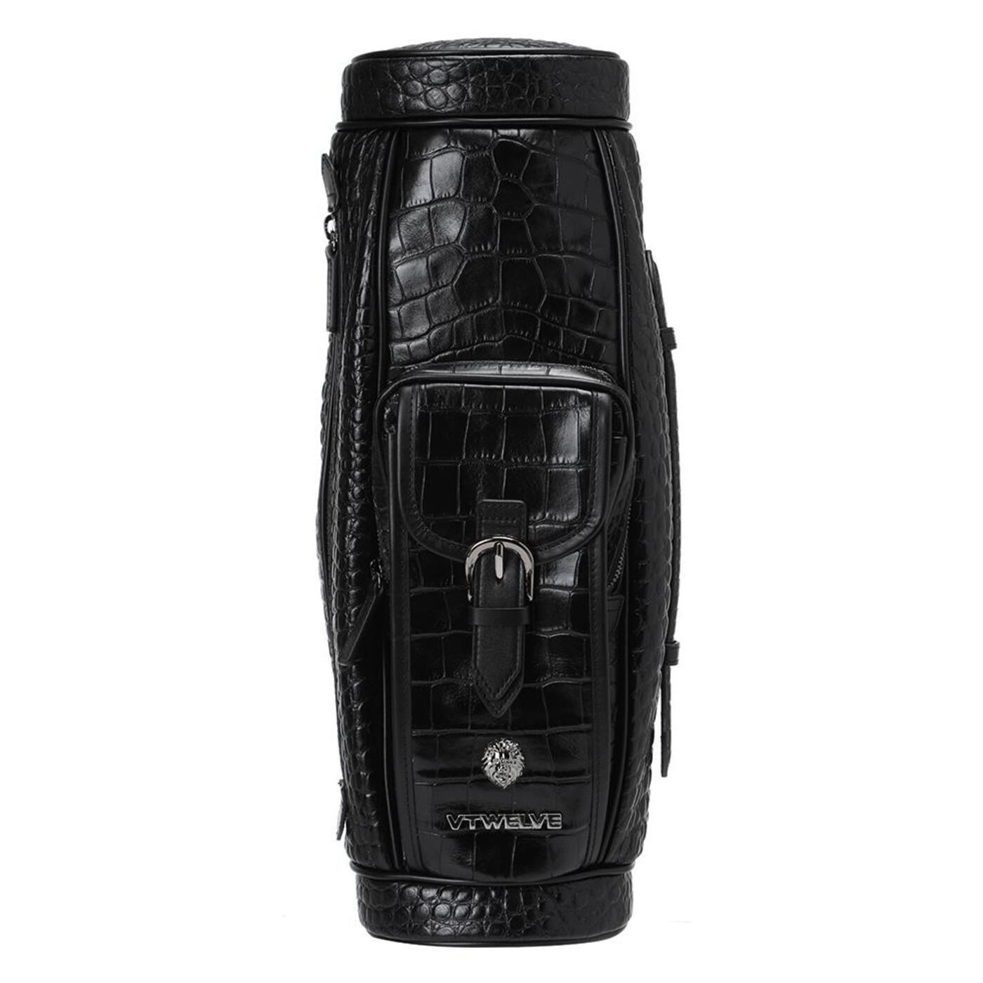 CROCO-EMBO COWHIDE MINI CADDYBAG_BK