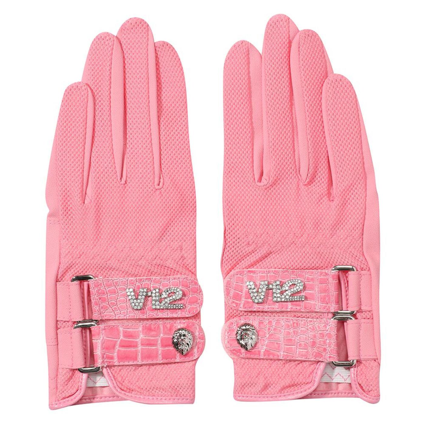 WOMENS SPRING CROCO-EMBO MESH GLOVES_PK