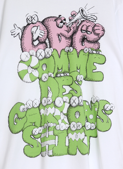 COMME DES GARCONS SHIRT KAWS t shirt