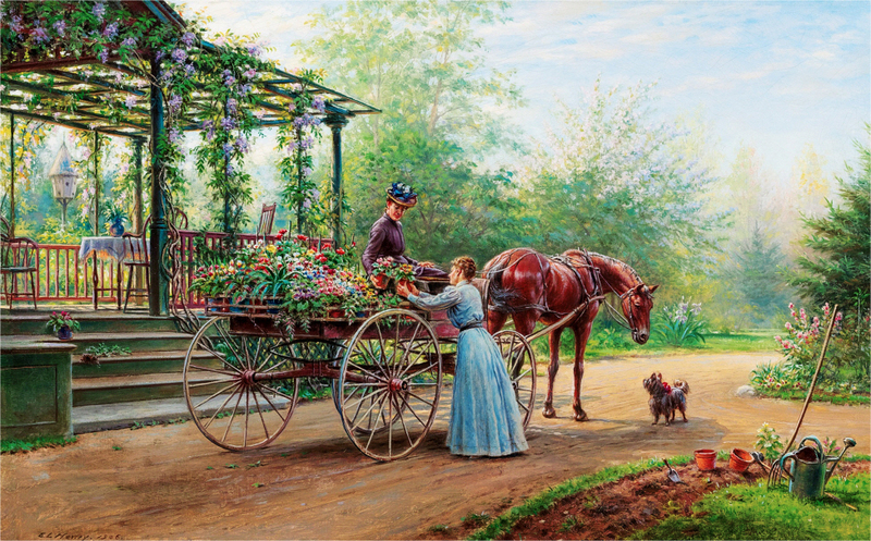 Edward Lamson Henry - FLOWER SELLER