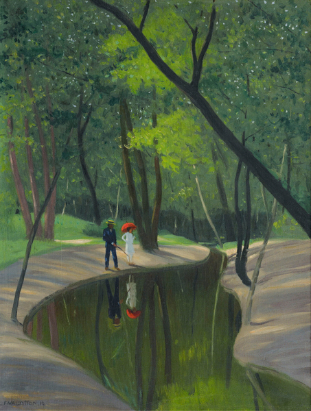 Félix Edouard Vallotton - BOIS DE BOULOGNE, 1919 FOREST OF BOULOGNE, 1919