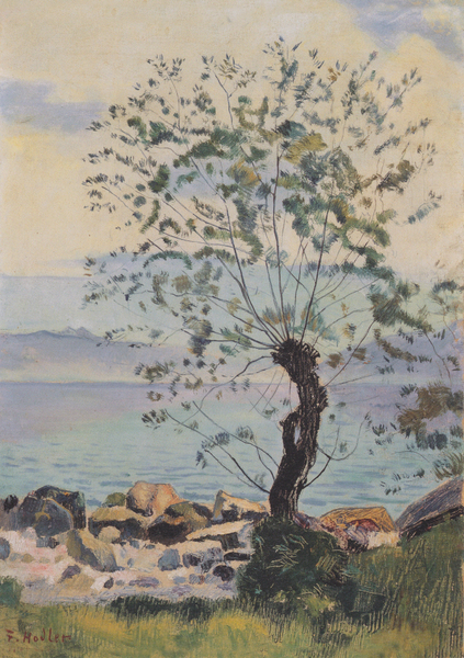 Ferdinand Hodler - Die Strasse nach EvordesWeidebaum am See - ca1890