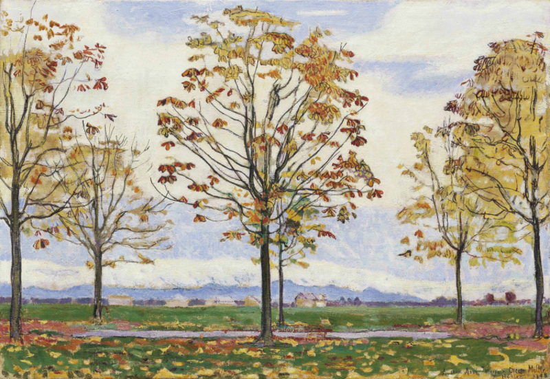 Ferdinand Hodler - Kastanienallee bei Biberist, 1898