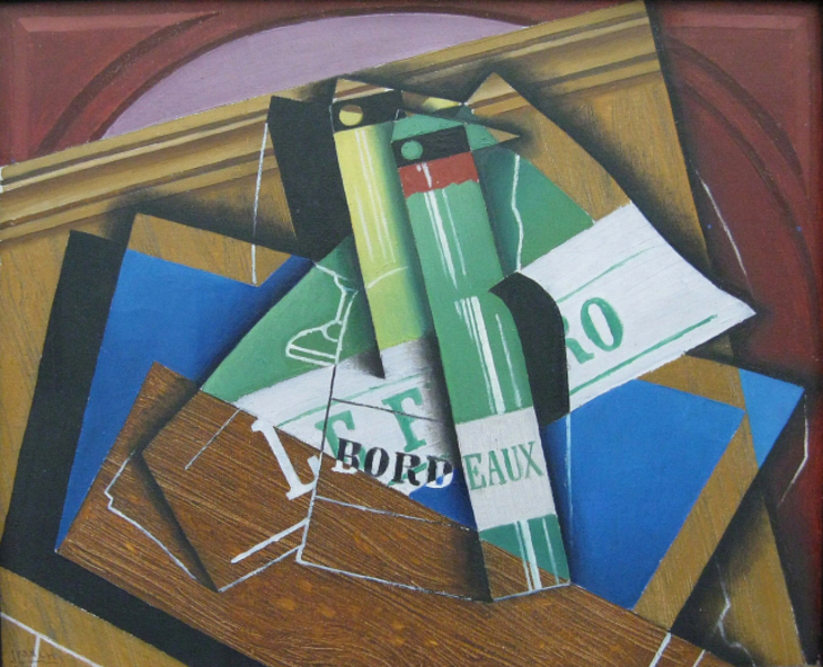 Juan Gris - Die Bordeauxflasche 1915-1