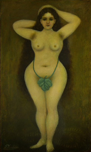 Mariano Silva Vandeira - Eva in Paradise  1860 - 1928