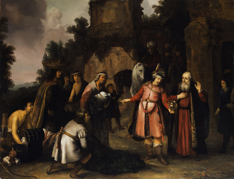 Abraham van Dijck - Elisha declining Naamans Presents